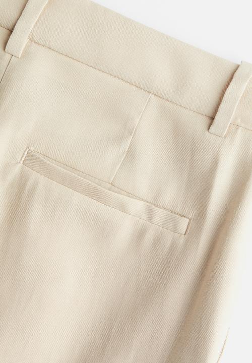 H&M - Tailored trousers - light beige