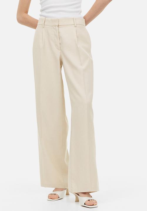 H&M - Tailored trousers - light beige