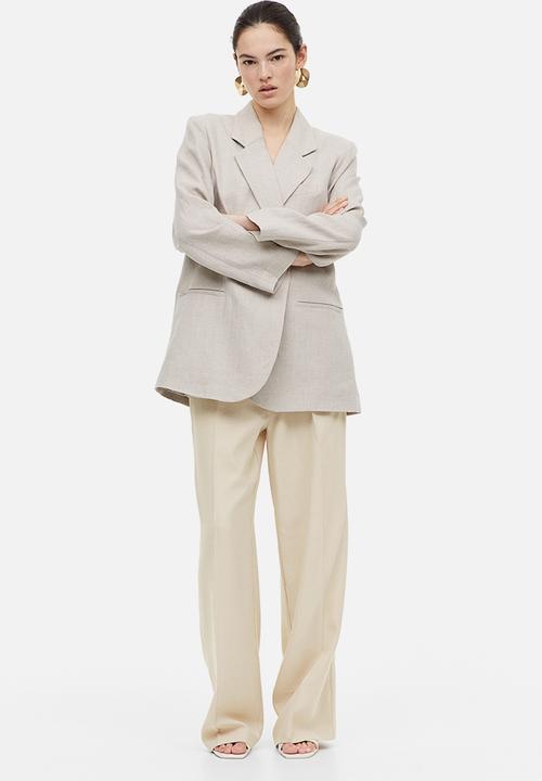 H&M - Tailored trousers - light beige