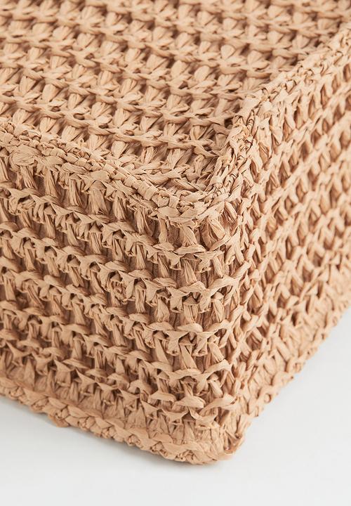 H&M - Large straw shopper - beige