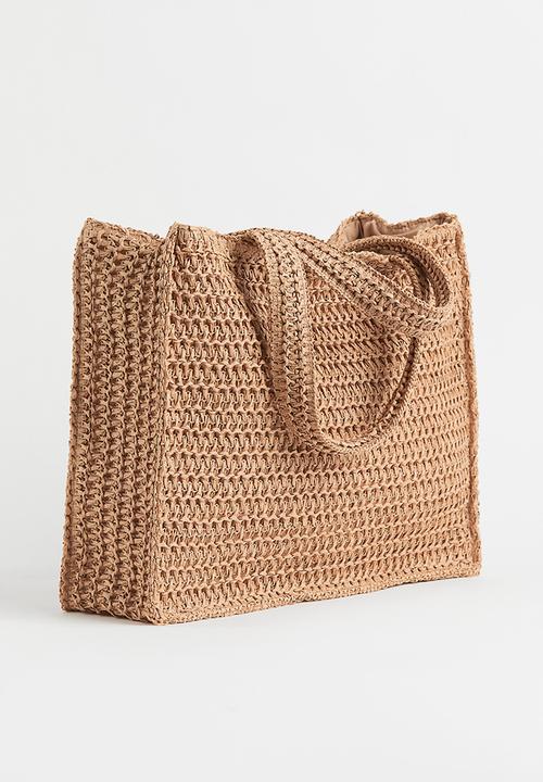 H&M - Large straw shopper - beige