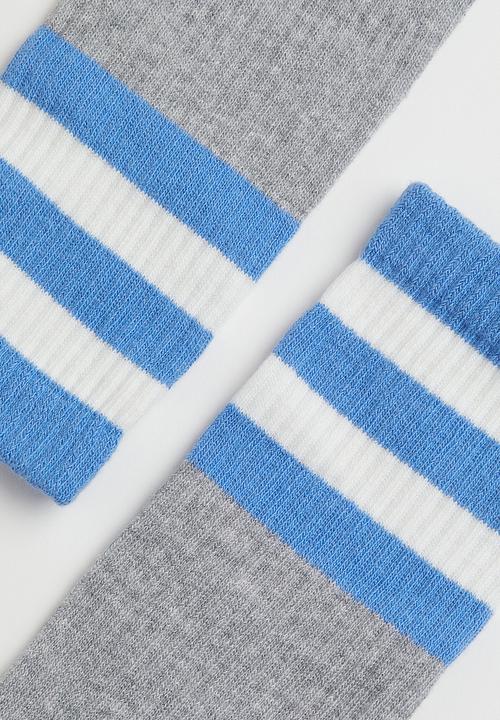H&M - Socks - grey marl & blue