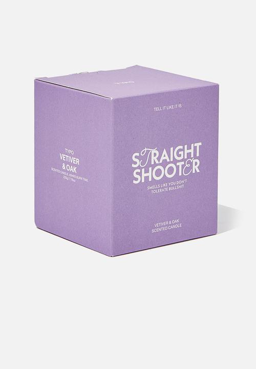 Typo - Tell it like it is candle - lilac straight shooter