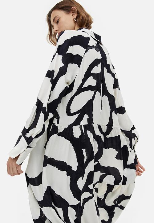 H&M - Shirt dress - cream patterned 