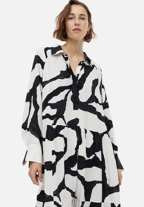 H&M - Shirt dress - cream patterned 