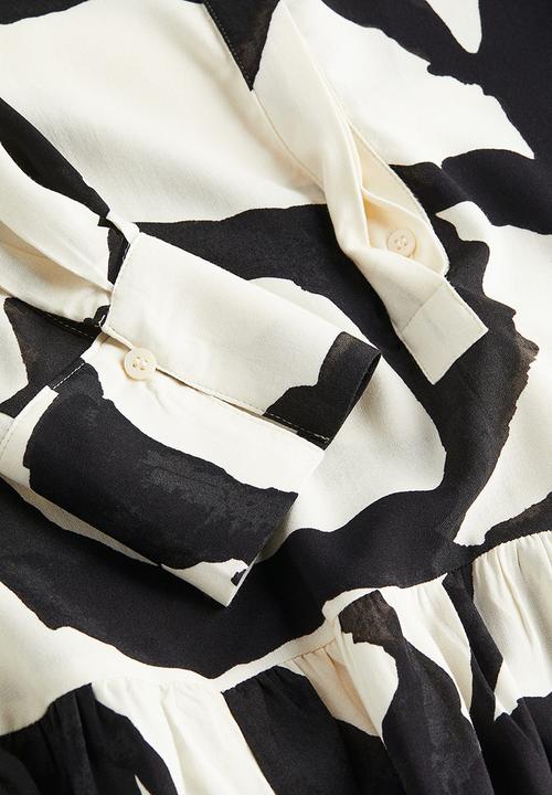 H&M - Shirt dress - cream patterned 