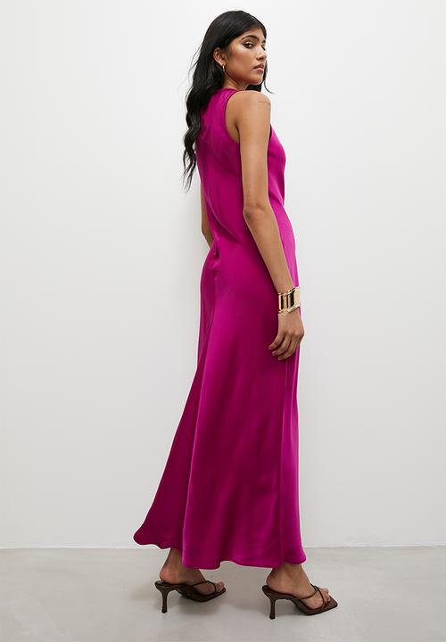 Superbalist - Satin tank dress - magenta