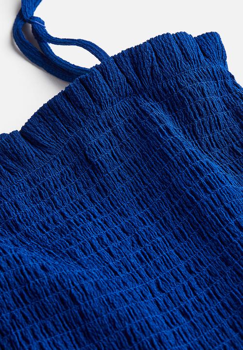 H&M - Smock-topped dress - bright blue 