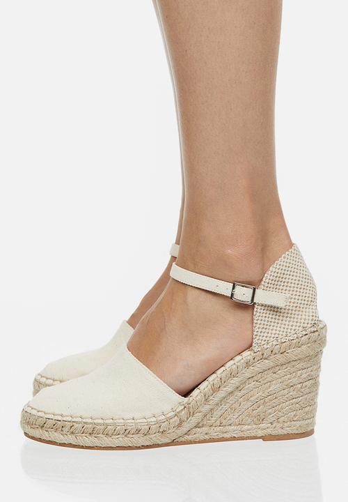 H&M - Wedge-heeled espadrilles - natural white