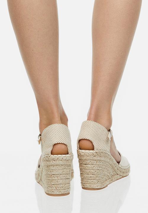 H&M - Wedge-heeled espadrilles - natural white