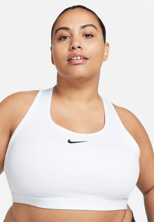 Nike - Plus w nike swsh med sport bra - white