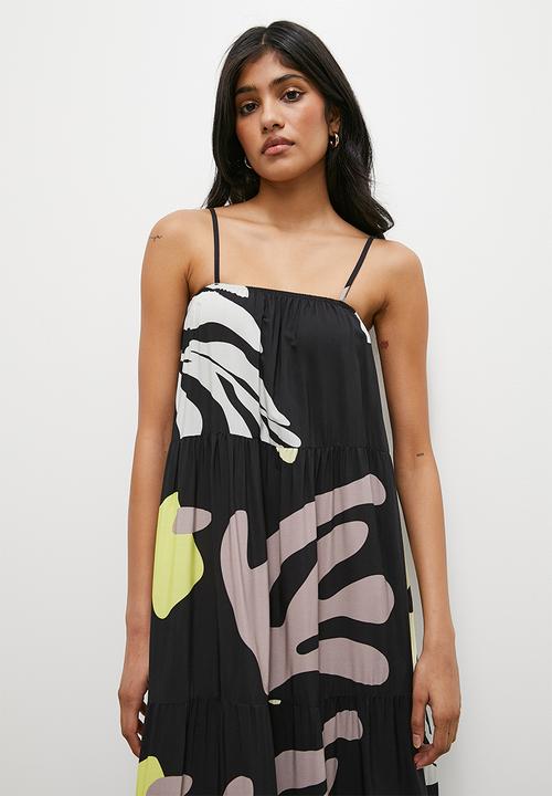 Superbalist - Tiered trapeze maxi dress - multi
