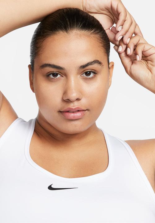 Nike - Plus w nike swsh med sport bra - white