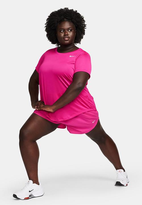 Nike - Plus w nike dri-fit tee - fireberry