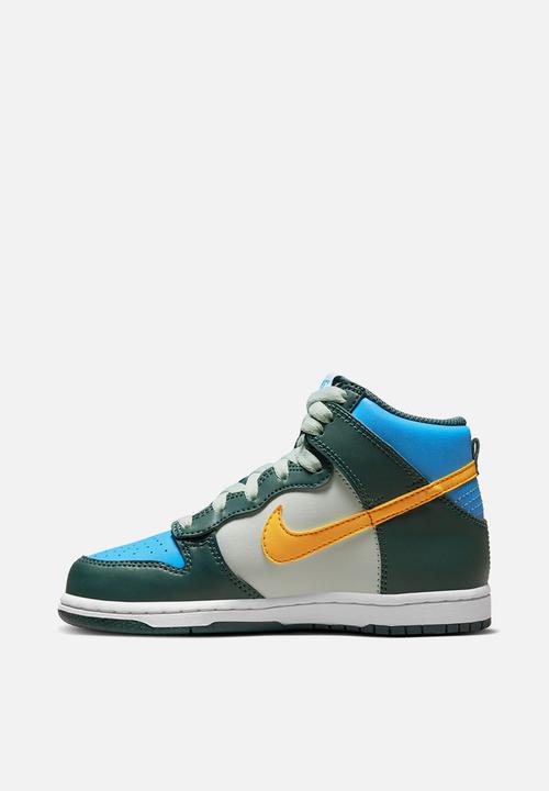 Nike - Nike dunk high - deep jungle/university gold-light silver