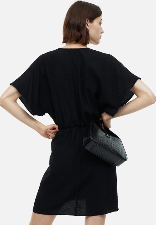 H&M - V-neck dress - black