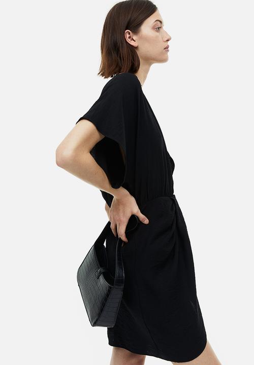 H&M - V-neck dress - black