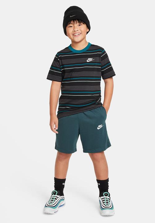 Nike - B Nsw short jsy aa - deep jungle/white