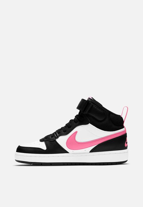 Nike - Nike court borough mid 2 - black/sunset pulse-white