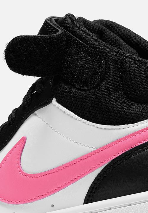 Nike - Nike court borough mid 2 - black/sunset pulse-white