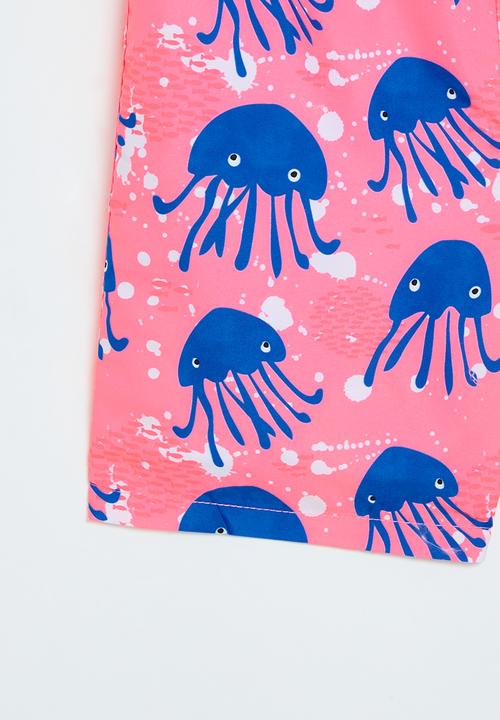 MINOTI - Board shorts - pink & blue