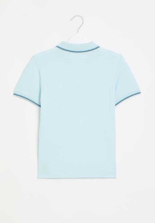 MINOTI - Pique polo - light blue 