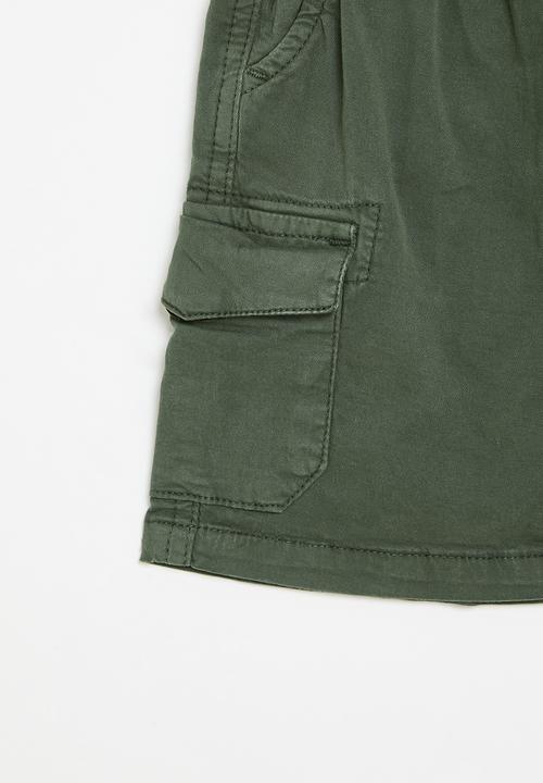 MINOTI - Boys basic combat short - khaki