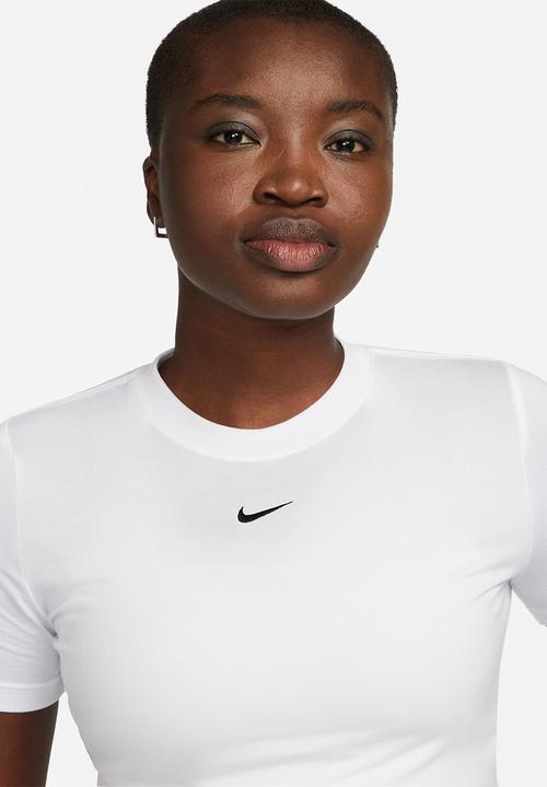 Nike - W nsw tee essntl slim crp lbr - white