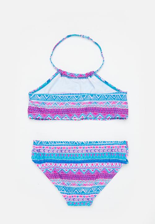MINOTI - halterneck bikini - blue 