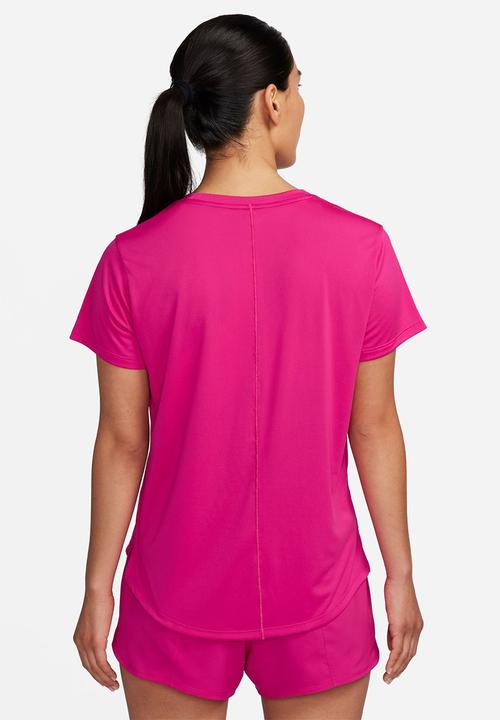 Nike - W dk df swoosh hbr short sleeve top - fireberry