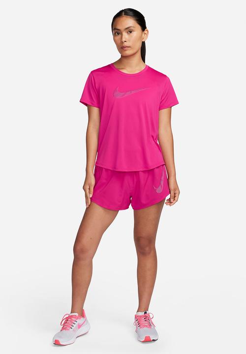Nike - W dk df swoosh hbr short sleeve top - fireberry