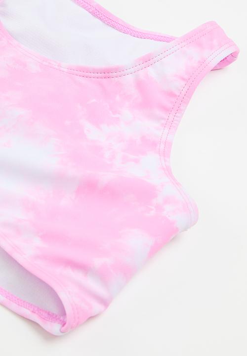 MINOTI - Tie dye effect crossover bikini - pink