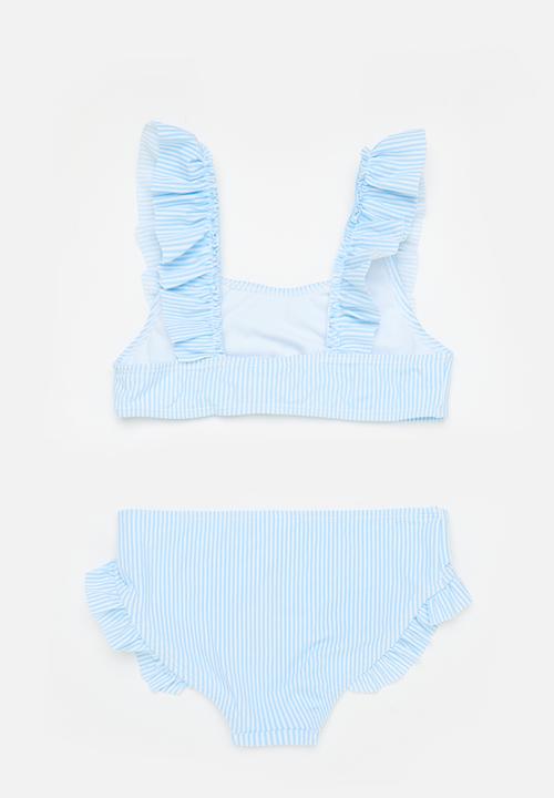 MINOTI - Stripe bikini - blue