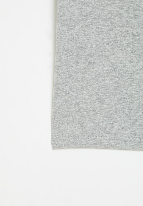 MINOTI - boys grey marl basic mood tee - black & grey