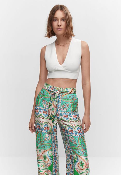 MANGO - Trousers christen - natural