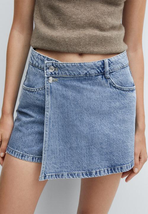 MANGO - Shorts skort - open-blue