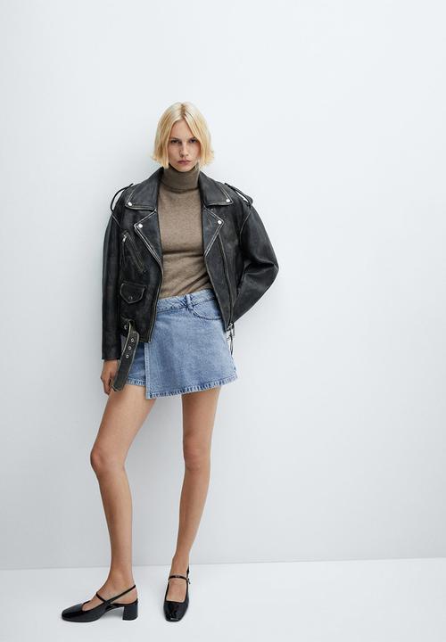 MANGO - Shorts skort - open-blue