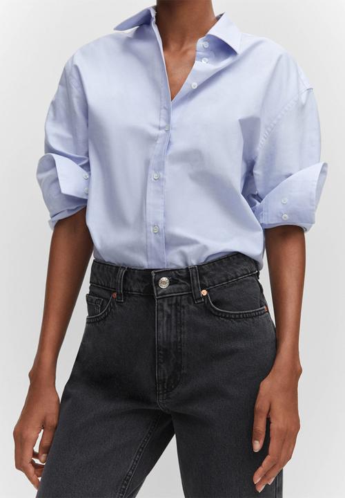MANGO - Jeans blanca - open gray