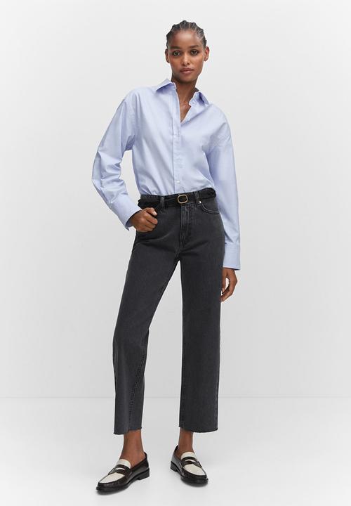 MANGO - Jeans blanca - open gray