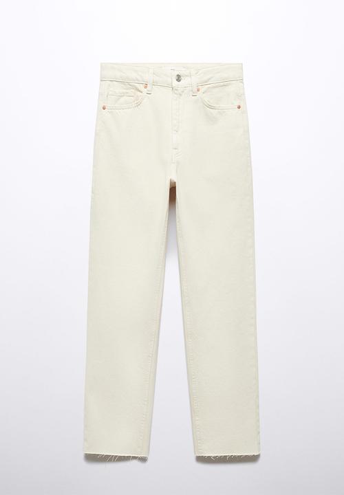MANGO - Jeans blanca - light beige