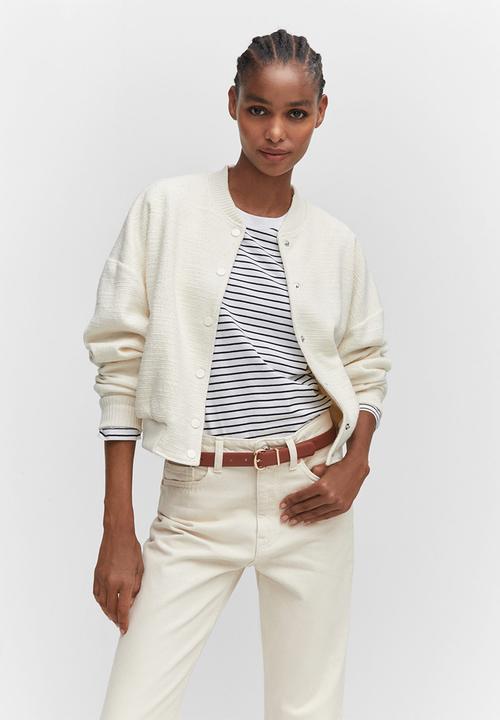 MANGO - Jeans blanca - light beige