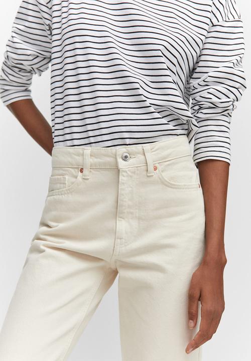 MANGO - Jeans blanca - light beige
