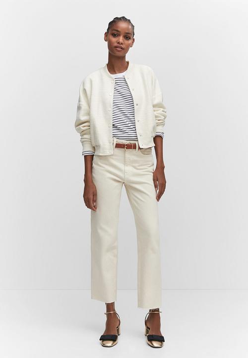 MANGO - Jeans blanca - light beige