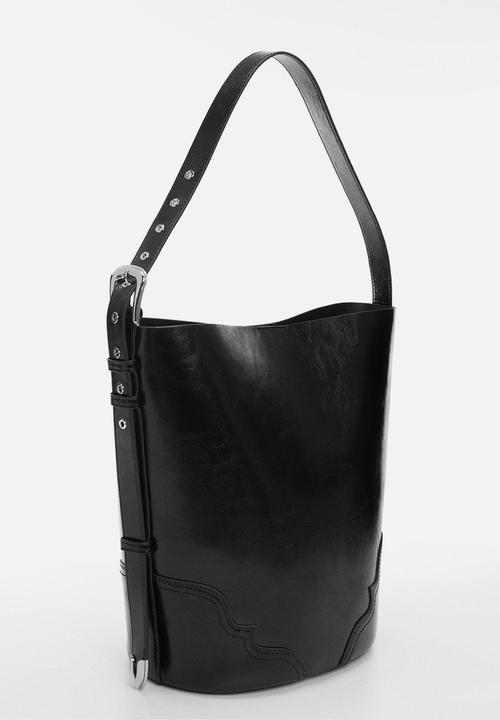 MANGO - Bag texas - black