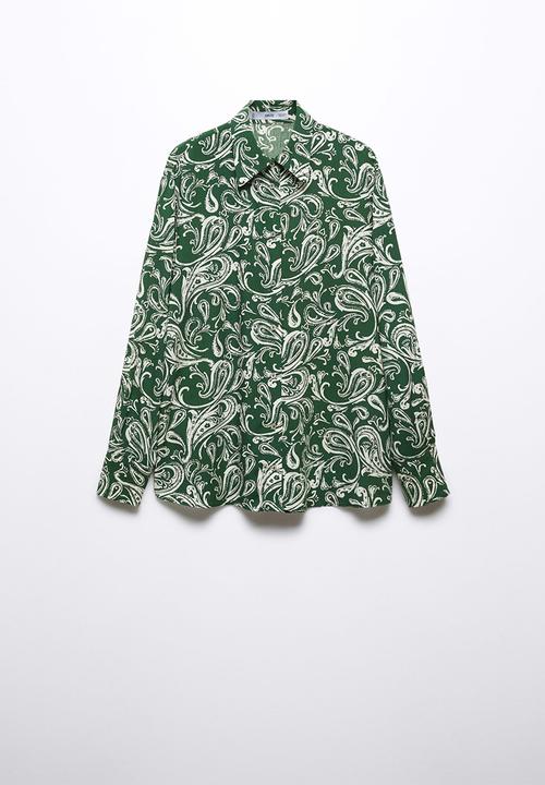 MANGO - Shirt urban - green