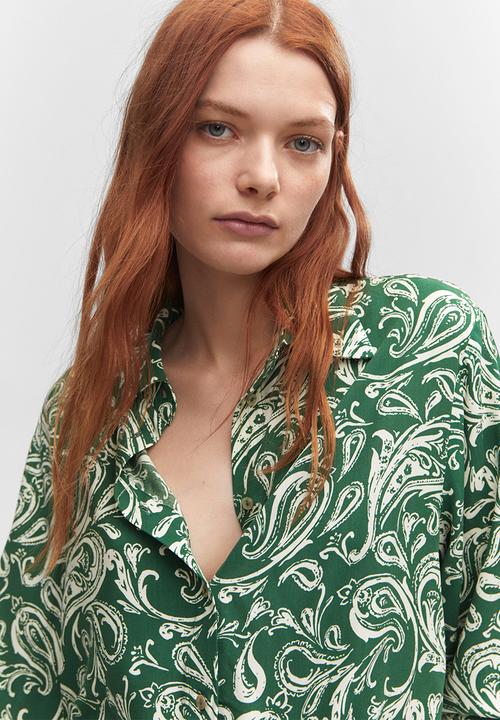 MANGO - Shirt urban - green