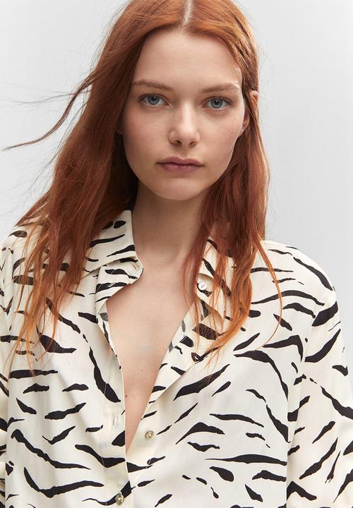 MANGO - Shirt urban - off white