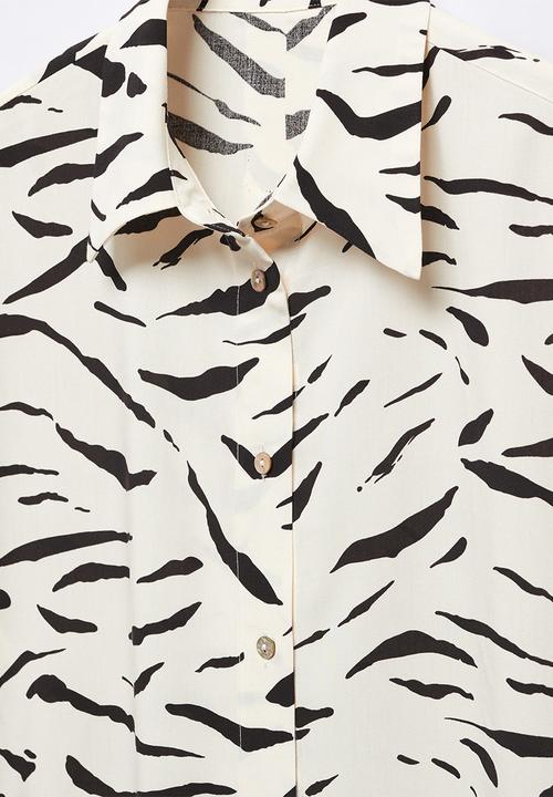 MANGO - Shirt urban - off white