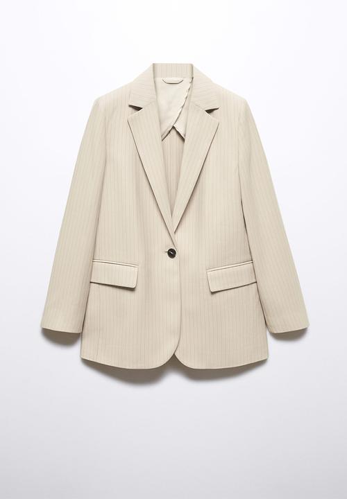MANGO - Blazer bo - light beige