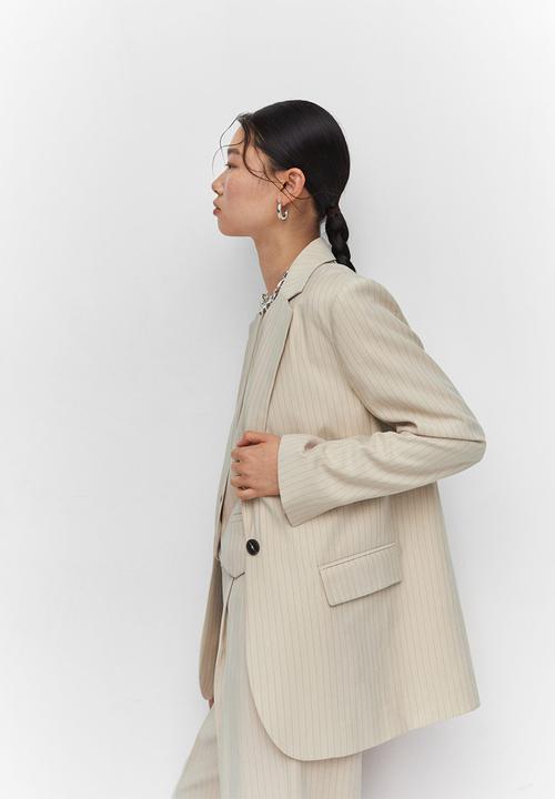 MANGO - Blazer bo - light beige